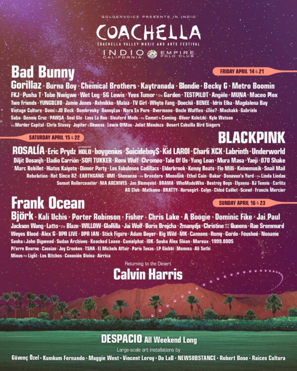 Coachella Lineup