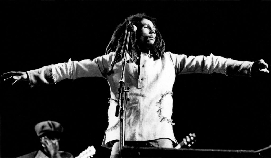 Bob Marley performing One Love