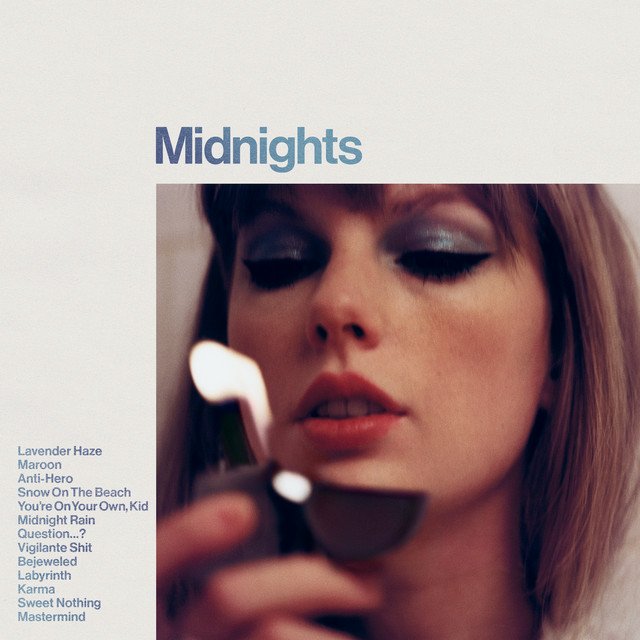 Taylor Swift Midnights Album artwork