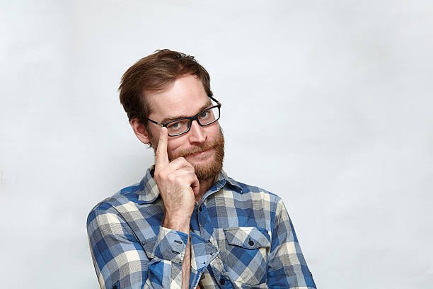 Man with knowing expression