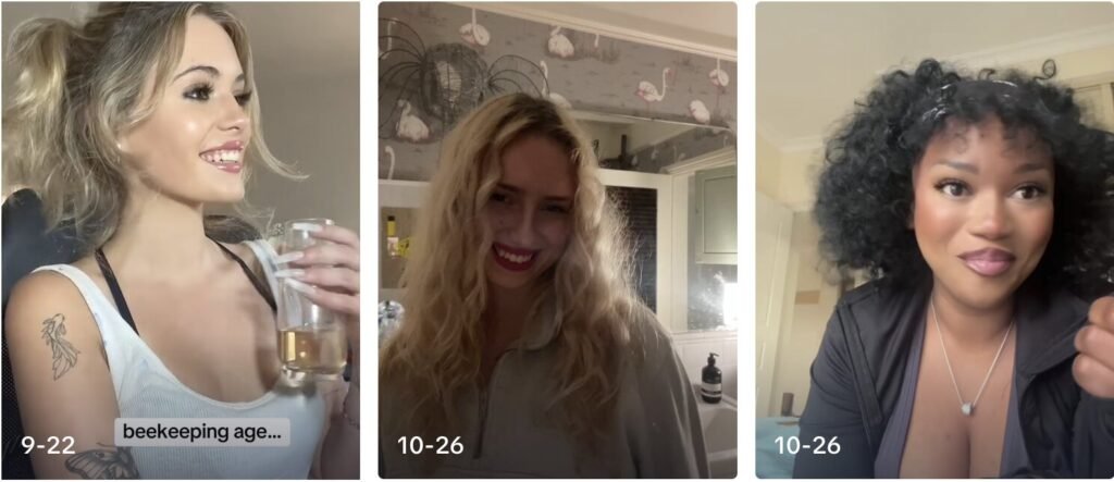 Beekeeping age clips on TikTok
