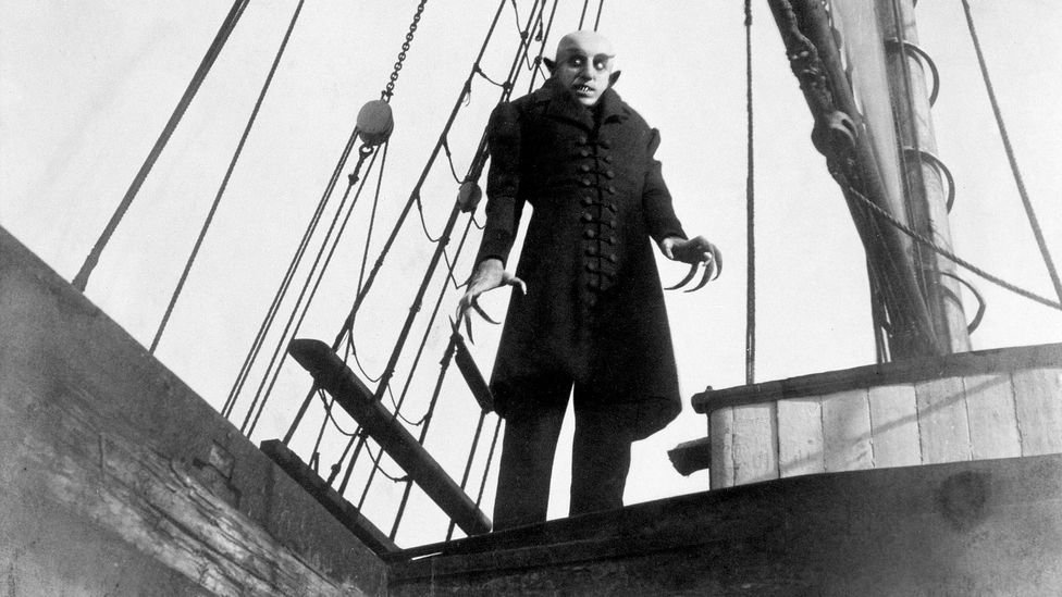 The vampire Count Orlok in 1922's Nosferatu