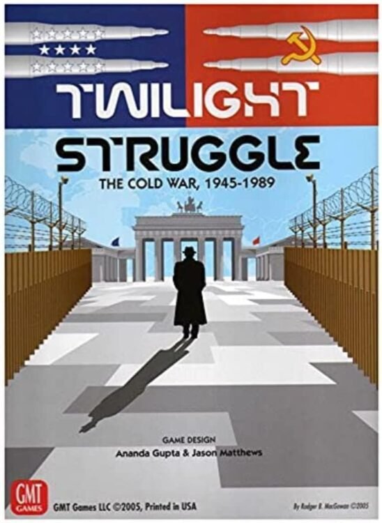GMT Games, Twilight Struggle the Cold War 1945-1989 Deluxe Edition, Board Game, Ages 14+, 2 Players, 30+ Minutes Playing time