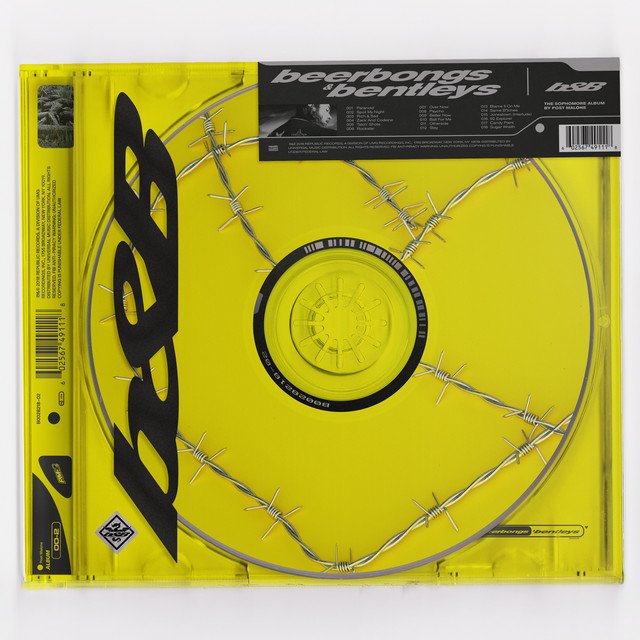 Post Malone Beerbongs & Bentleys Album artwork