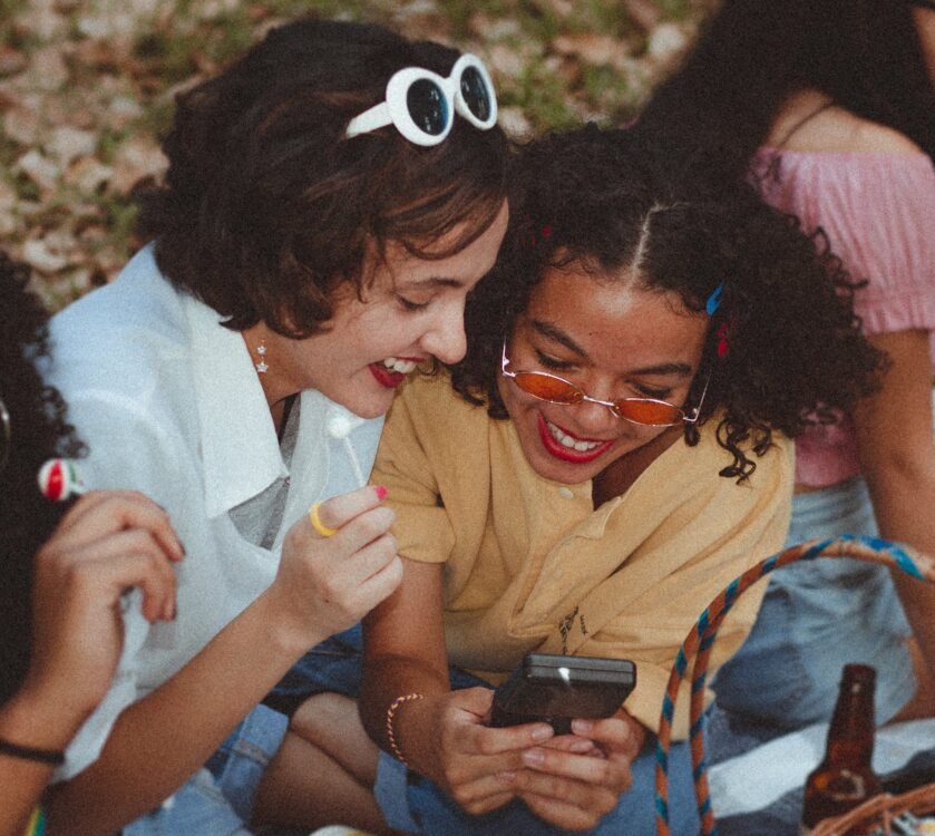 Group of friends hanging out together