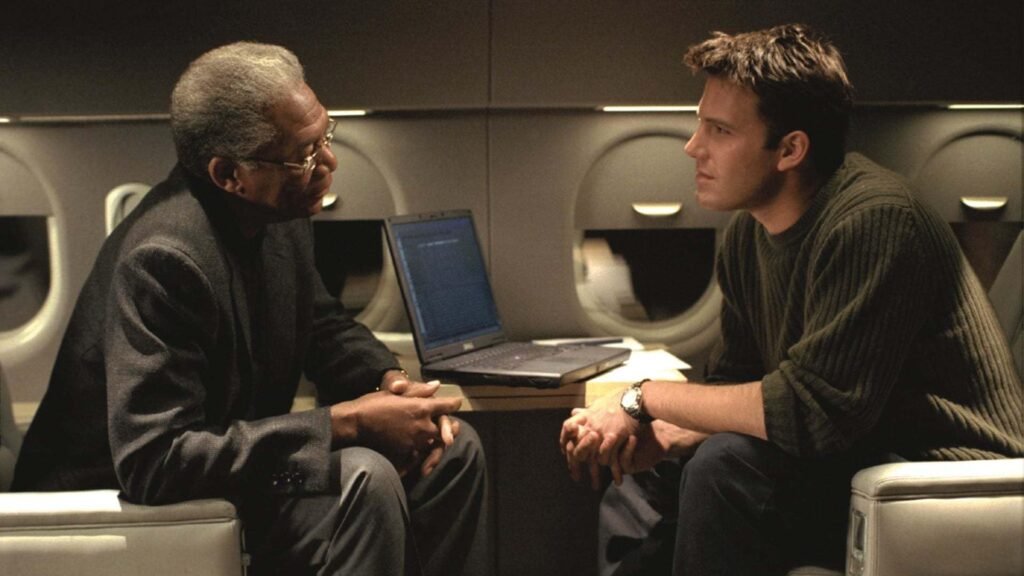 Morgan Freeman and Ben Affleck in The Sum of All Fears (2002)