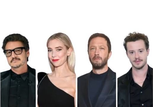 Pedro Pascal, Vanessa Kirby, Joseph Quinn, and Ebon Moss-Bachrach