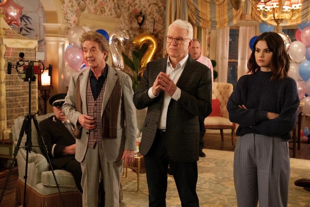 Steve Martin, Martin Short, and Selena Gomez in Only Murders in the Building (2021)
Photo by Craig Blankenhorn/ HULU - © 2022 Hulu