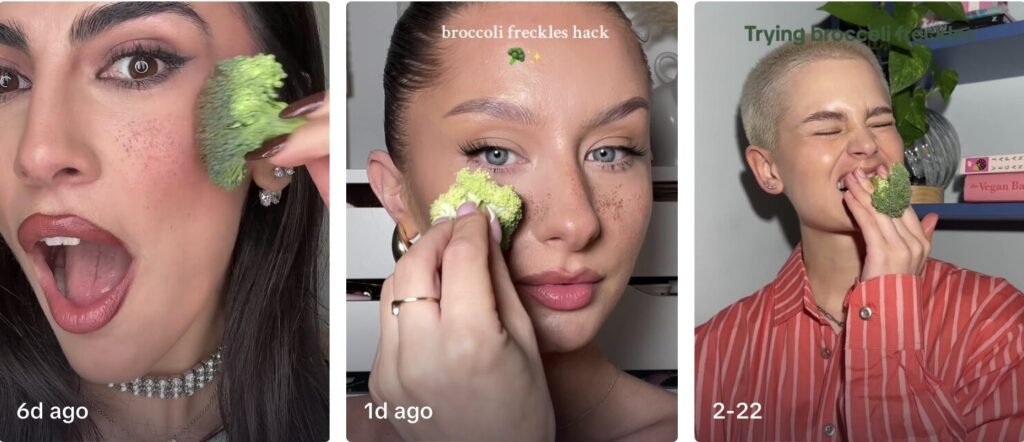 Broccoli Freckles Trend on TikTok