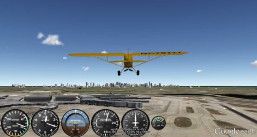 Google Earth Flight Simulator