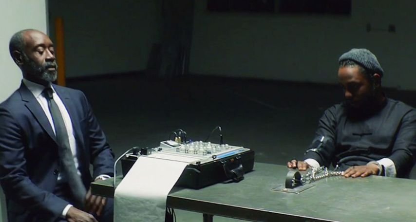 Don Cheadle and Kendrick Lamar in DNA Music Video