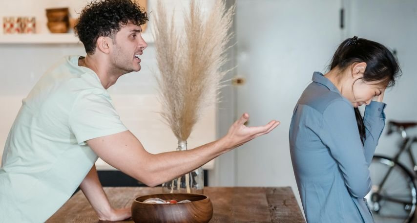 A Man Talking to His Upset Partner