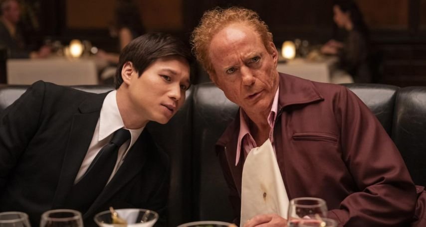 Robert Downey Jr. and Hoa Xuande in The Sympathizer (2024)