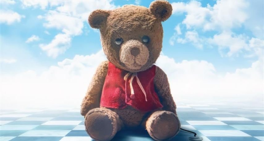 Chauncey the Bear is the creepy toy at the center of "Imaginary." Credit: Lionsgate