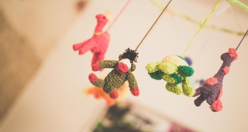 Red and White Bear Plush Toy