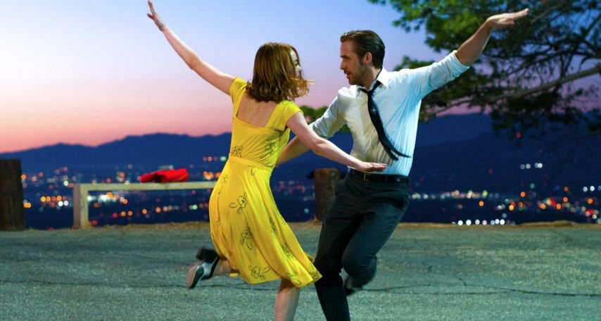 Ryan Gosling and Emma Stone in La La Land (2016)