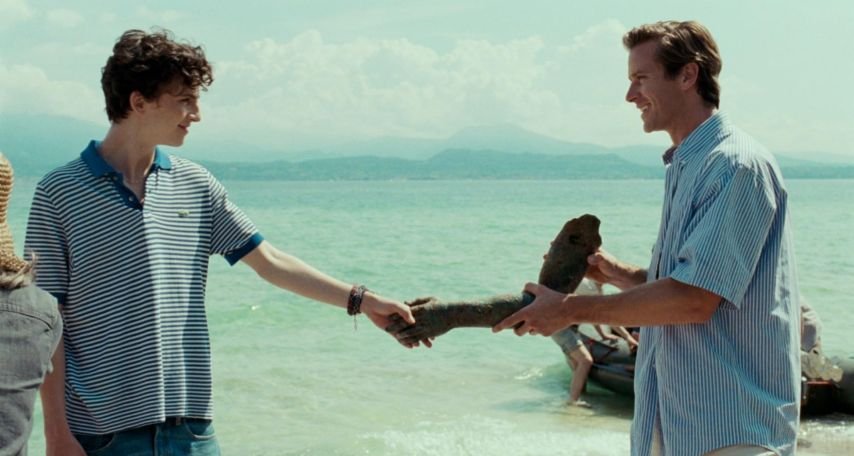 Armie Hammer and Timothée Chalamet in Call Me by Your Name (2017)