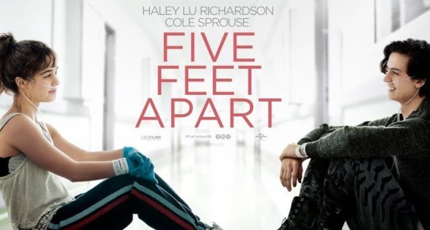 Cole Sprouse and Haley Lu Richardson in Five Feet Apart (2019)