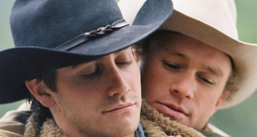 Heath Ledger and Jake Gyllenhaal in Brokeback Mountain (2005)