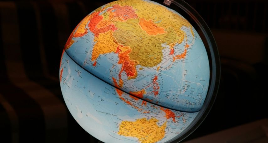 Blue and Yellow Globe