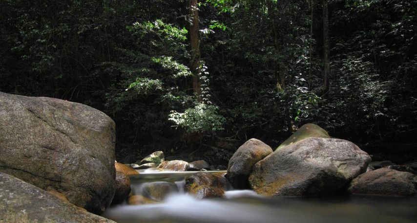 Time Lapse Photo of Mini Waterfalls
