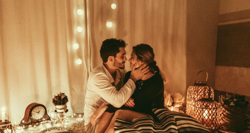 Couple about to Kiss