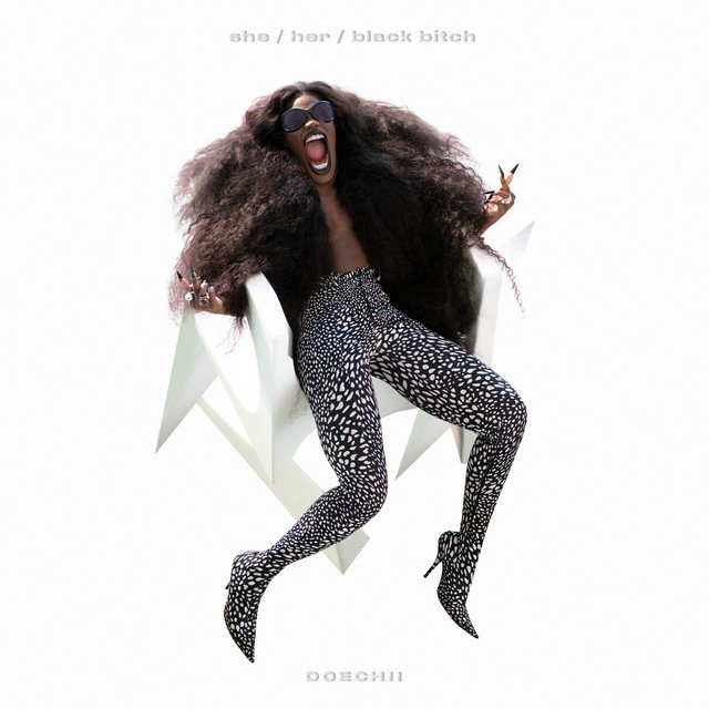 Doechii she / her / black bitch EP cover