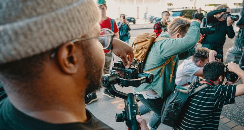 Photo of Paparazzi taking Photos
