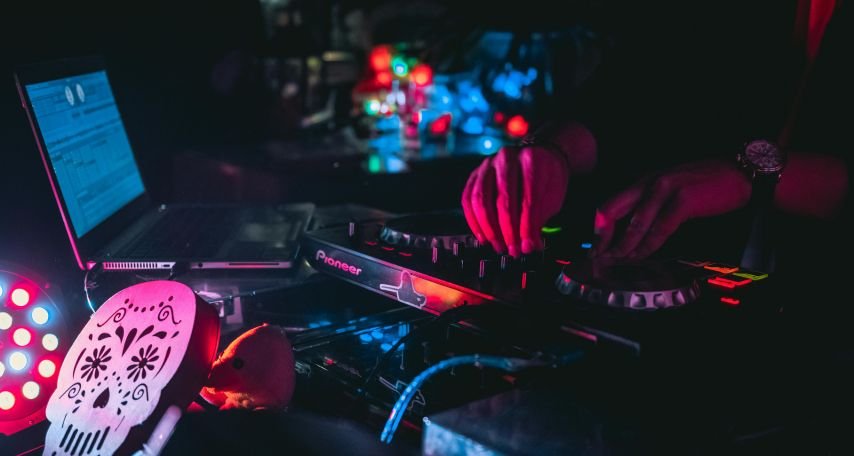 Individual using a Mixer