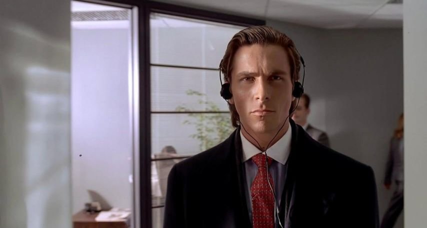 Christian Bale as Patrick Bateman in American Psycho (2000) Image via Imdb