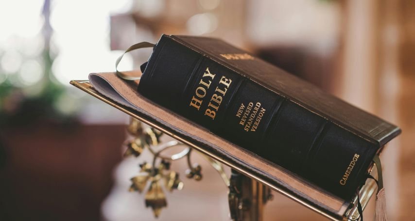 Bible on Stand