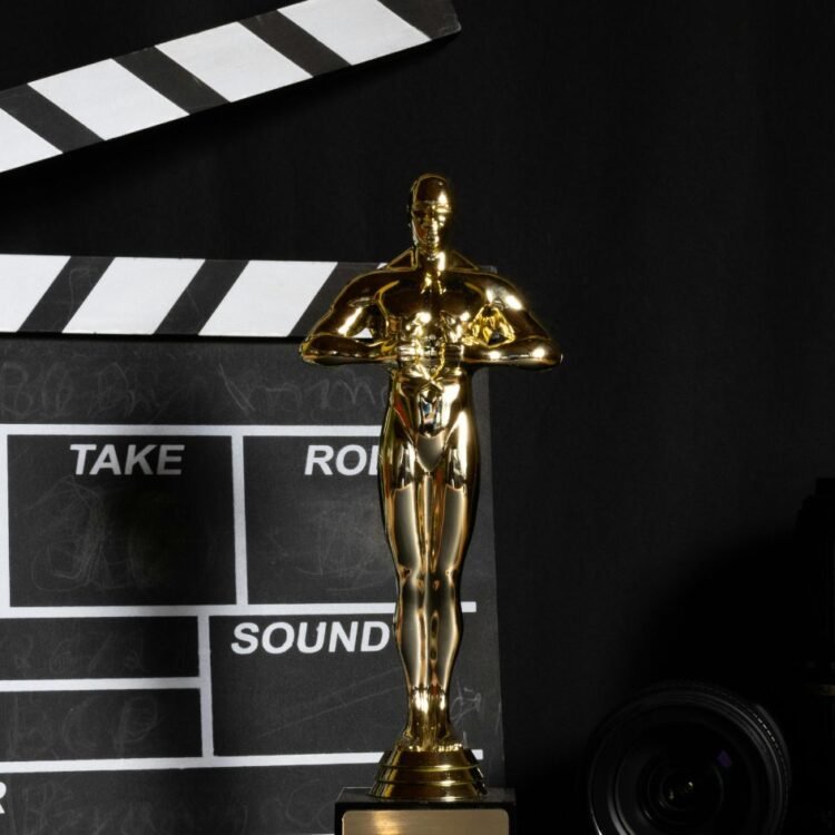 Academy Award scene with clapper board
