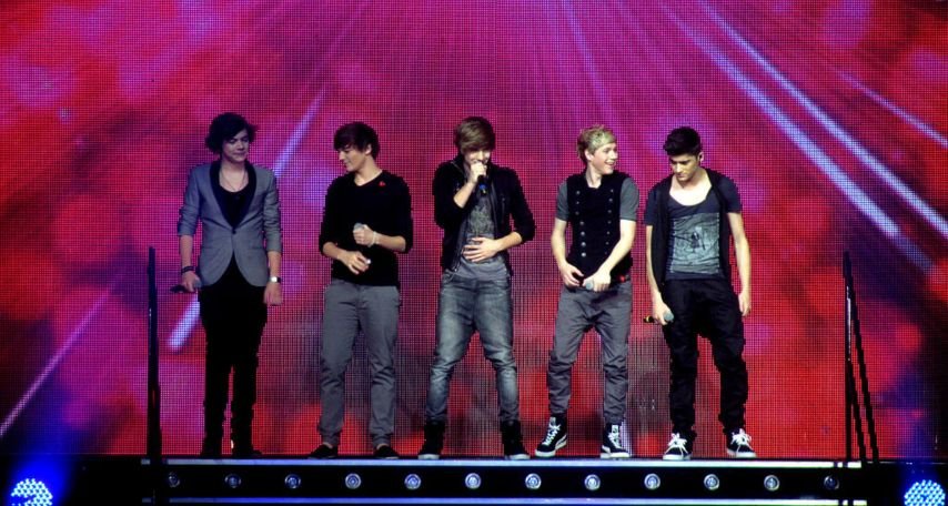 One Direction, The X Factor Live, SECC, Glasgow, 1 April 2011 Photo cr Fiona McKinlay