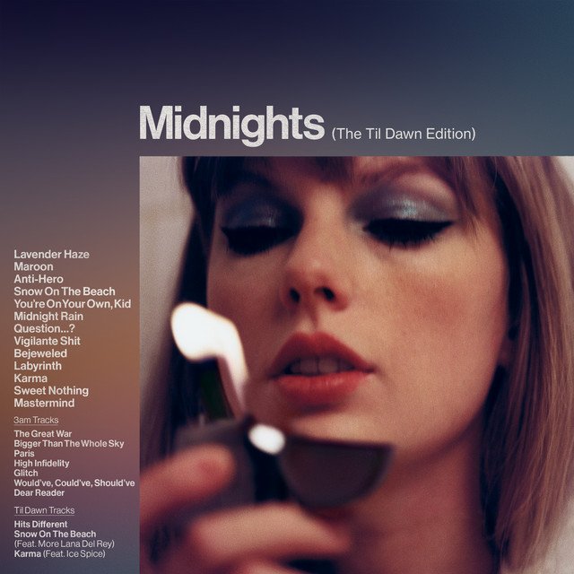 Taylor Swift Midnights song artwork