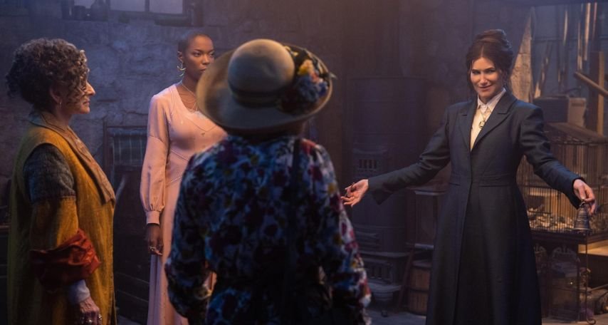 Patti LuPone, Debra Jo Rupp, Kathryn Hahn, and Sasheer Zamata in Agatha All Along (2024)