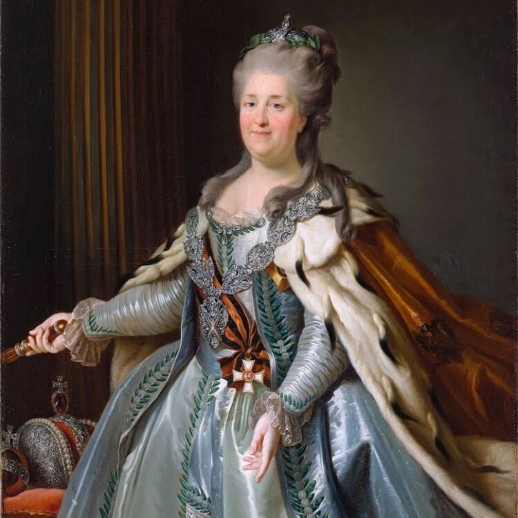 Catherine II After Fyodor Rokotov, Public domain, via Wikimedia Commons