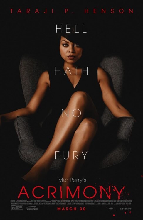 The official poster for Acrimony featuring Taraji P. Henson