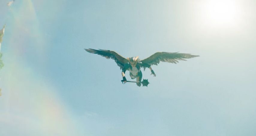 Hawk Girl played by Isabela Merced