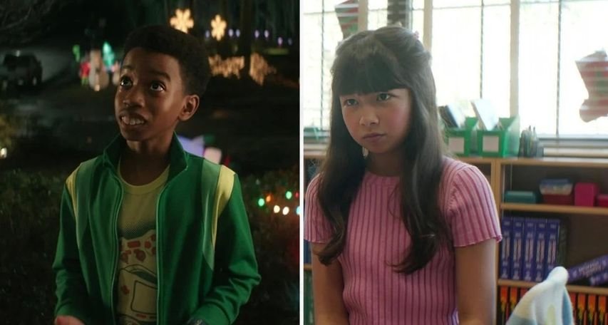 Kai Cech and Jaden Carson as Emma, and Gibby