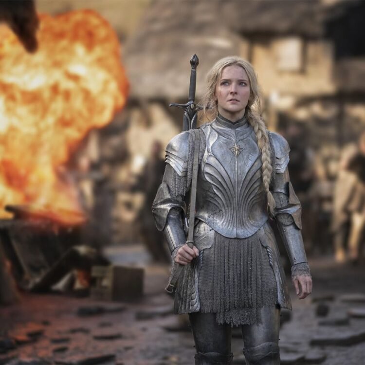 Morfydd Clark in The Lord of the Rings: The Rings of Power