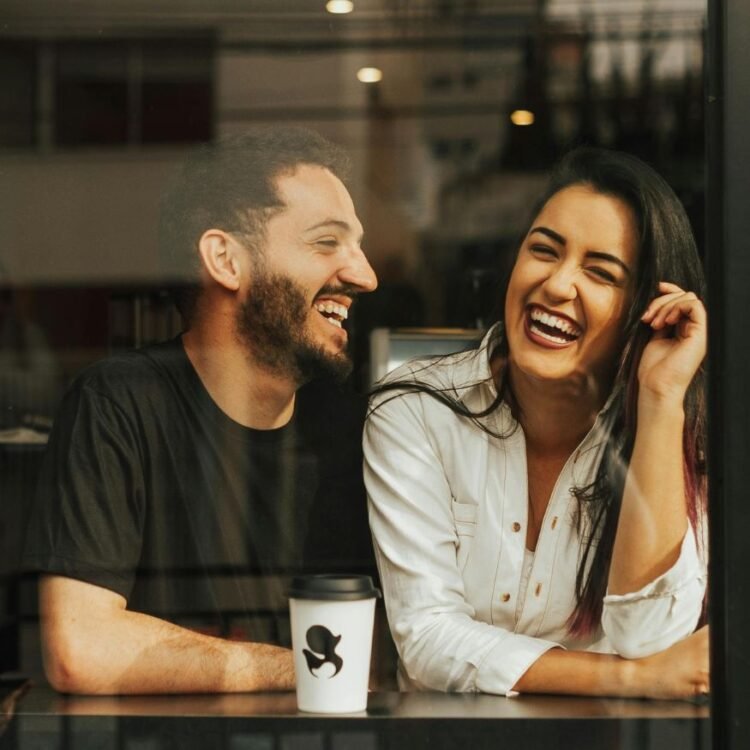 Photo of a Laughing Couple