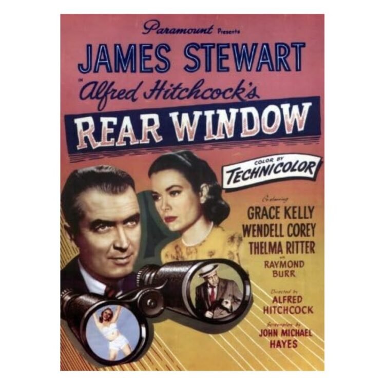 Grace Kelly, James Stewart, and Raymond Burr in Rear Window (1954)