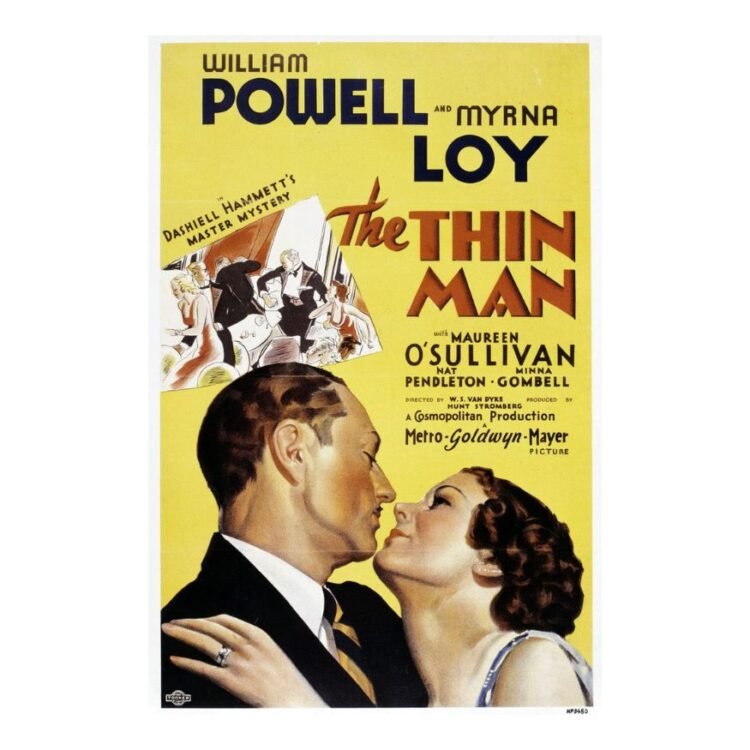 Myrna Loy, Maureen O'Sullivan, and William Powell in The Thin Man (1934)