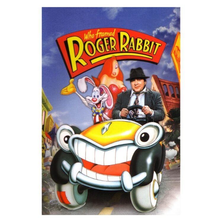 Kathleen Turner, Bob Hoskins, and Charles Fleischer in Who Framed Roger Rabbit (1988)