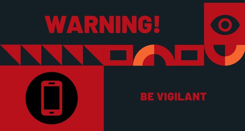 Warning visual representation.