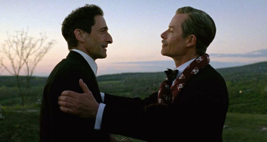 Adrien Brody, Guy Pearce in The Brutalist A24/Courtesy Everett Collection