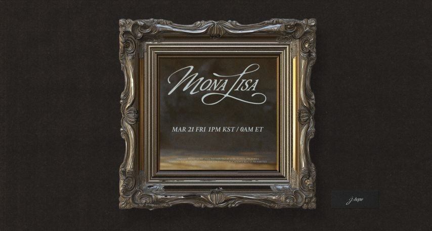 J-Hope's Mona Lisa poster