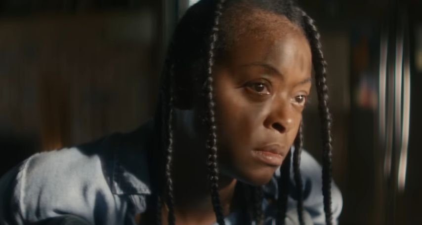 Ramona’s guilt is the real ghost in this story. Danielle Deadwyler brings it to the surface without a word. (Image: Universal Pictures)