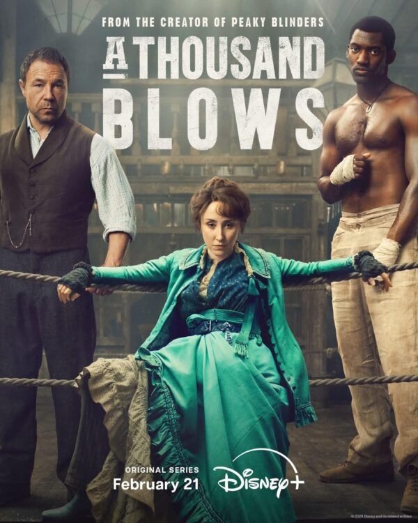 Stephen Graham, Malachi Kirby, and Erin Doherty in A Thousand Blows (2024)