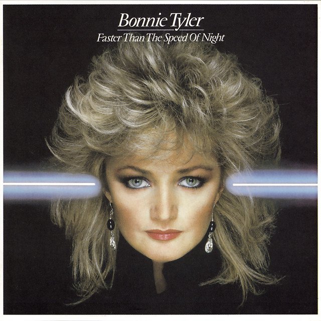 Bonnie Tyler's Faster Than The Speed Of Night album cover